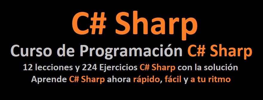 Curso de Programación C# (C Sharp)