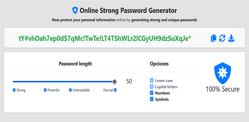 Online Strong Password Generator